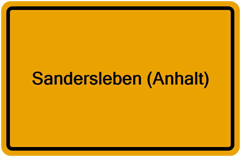 Handelsregisterauszug Sandersleben (Anhalt)